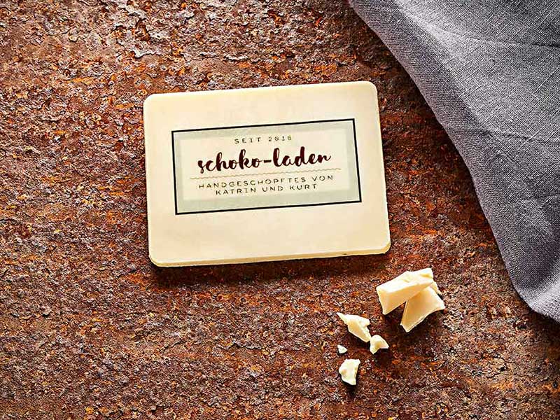 Produkt LOGOlade - Weiße Schokolade